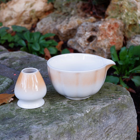 MATCHA BOWL + WHISK STAND SET
